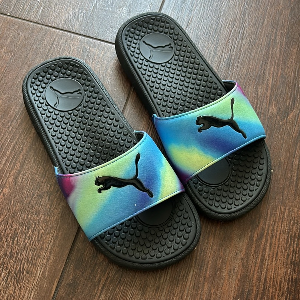Puma Tie Dye Womens Slide Sandals Size 6